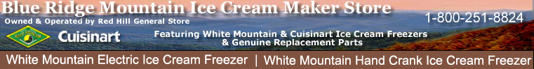 Blue Ridge Mountain Ice Cream Maker Store